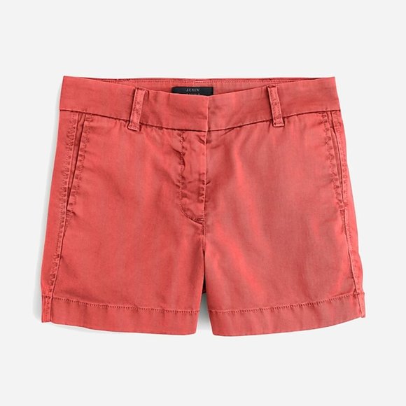 J. Crew Pants - NWT J. CREW 4" Stretch Chino Short Old Red 10